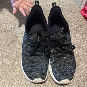 Adidas Black and White Athletic Sneakers